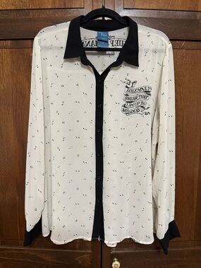 Warner Bros. Harry Potter Marauders Map Sheer Chiffon Blouse